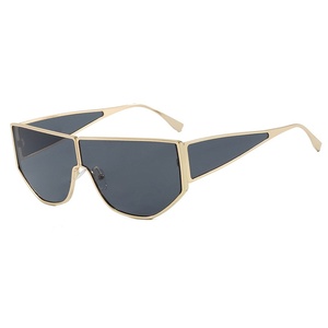Lunettes de soleil polygonales irrégulières UV400, mode européenne et américaine, femmes, style punk unique, protection solaire extérieure - Product Image 6
