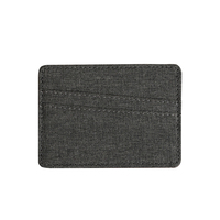Dompet Kartu Bisnis Kulit Tipis Vintage dengan Logo Custom, Penahan Kartu, untuk Pria