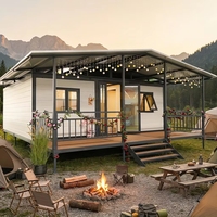 Maison conteneur moderne préfabriquée pliable et extensible YESON avec structure en acier léger et panneaux sandwich, étanche et isolée
