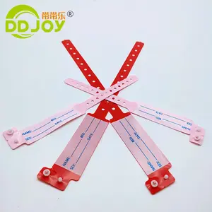 Customized disposable medical wristbands ID wristband for hospital patiens Use