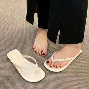Nuevas Chanclas de Verano <span class=keywords><strong>para</strong></span> Mujer, Sandalias Duraderas con Hebilla en el Dedo y Parte Superior de PVC con Lentejuelas, Antideslizantes <span class=keywords><strong>para</strong></span> la <span class=keywords><strong>Playa</strong></span> - Product Image 4