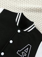 Blouson de baseball vintage personnalisable pour homme, style universitaire, pour enfant, imperméable, en polaire, avec manches en cuir, design vierge personnalisable