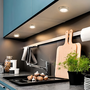 Luces LED para Debajo del Gabinete con Acabado de Acero Inoxidable y Lente de Plástico PC Resistente a los Rayos UV, Garantía de 5 Años - Product Image 4