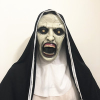Nicro effrayant effrayant enfants enfants Halloween fête Latex masque facial mascarade Cosplay accessoires de fête horreur bébé nonne fantôme poupée masque