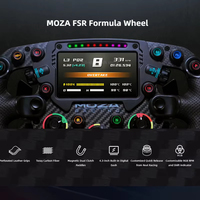 Nouveau Volant Formule MOZA Racing FSR2, Volant Formule 280 mm, Conçu pour la Course Ultime, Écran LCD Tactile de 4,3 Pouces