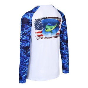 Camiseta de Manga Larga para Hombre con Protección Solar UPF 50+, Transpirable, de Poliéster y Elastano, con Malla, Protección UV, para Pesca - Product Image 1