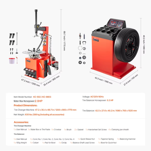 Máquina cambiadora de neumáticos, herramienta de instalación automática/Manual de removedor de neumáticos de coche para coche, camión SUV, equipo de desmontaje de <span class=keywords><strong>ruedas</strong></span> de servicio pesado - Product Image 2