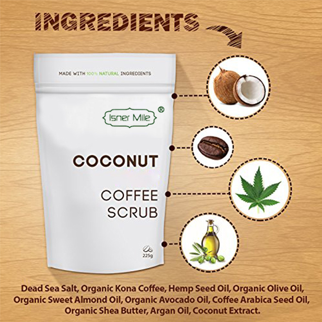 ODM/OEM Private Label Natural Coconut Coffee Body Scrub