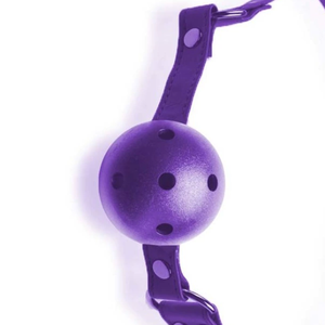 Mordaza de boca púrpura ajustable con bola Juguetes sexuales BDSM Bondage Restricción Pareja Coqueteo Juego de rol - Product Image 3