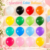 Ensemble de ballons de fête en latex brillant de 12 pouces pour les anniversaires, Noël, la Saint-Valentin, les célébrations, la décoration avec de l'hélium de qualité
