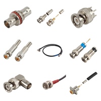 Conector Coaxial RF BNC Macho a Conector Hembra F, Adaptador para CCTV CAT 75 Ohm
