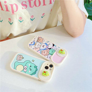 Custodia per telefono con finestra a spinta per cartoni animati con orso 3D carino colorato per Phone14promax <span class=keywords><strong>Apple</strong></span> 12 <span class=keywords><strong>11</strong></span> custodia morbida per cellulare - Product Image 3