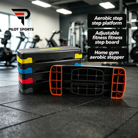 Plateforme de step aérobique réglable en hauteur sur 3 niveaux, 68 cm, antidérapante, pour la maison, la salle de sport, le yoga et l'entraînement cardio