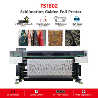 Machine d'impression sur tissu pour feuille d'or brillante