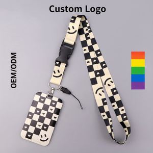 Cordón Personalizado de Poliéster de Alta Calidad al por Mayor, Económico, con Logotipo en Blanco y Clip Metálico - Product Image 1