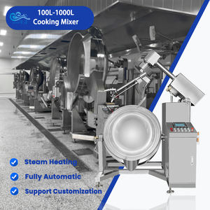 Olla de Cocción Industrial Longze de 300L con Vapor para Salsas Zacusca, Mezcladora Automática para Khoya/<span class=keywords><strong>Mava</strong></span>, Máquina de Cocina Industrial para Biryani - Product Image 1