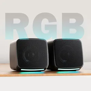 New Quality RGB color light 2.1 USB wired subwoofer bass pc speakers for computer