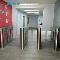 Control DE ACCESO DE torniquete SEWO para gimnasio, código de barras, lector de tarjetas RFID, sistema de Control DE ACCESO DE torniquete de puente peatonal