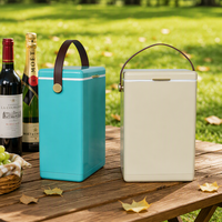 Glacière de luxe 10L haut de gamme pour spiritueux, vins et liqueurs, avec logo 3D personnalisé, couleur sur mesure, emballage cadeau, en stock