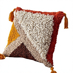 Funda de Cojín de Algodón con Diseño Personalizado, Decoración para Sala de Estar, Estilo Boho, Ecológica, Venta al Por Mayor OEM - Product Image 1