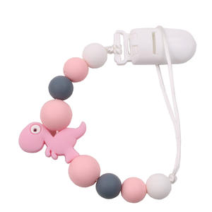 Mumlove ciucci all'ingrosso manichino bambino Silicone succhietto catena <span class=keywords><strong>ciuccio</strong></span> Clip dinosauro <span class=keywords><strong>ciuccio</strong></span> catena titolare Baby Shower <span class=keywords><strong>regalo</strong></span> per - Product Image 5