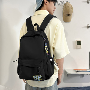 Mochila americana vintage 2026 con bordado de letras, versátil para secundaria y preparatoria, de gran capacidad y ligera. - Product Image 3