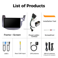 Autoradio Android 13 1280*720 IPS Car-play 8 cœurs 4G LTE Navigateur pour HONDA JAZZ 2 GG 2008-2014