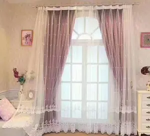 Turkish Curtains Embroidery Window Curtain European Window Embroidered Luxury Curtains For Living Room Bedroom