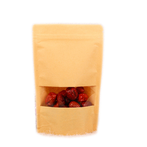 Trung quốc sản xuất chuyên nghiệp mới nhất đứng lên túi cấp thực phẩm Kraft túi giấy với dây kéo - Product Image 6