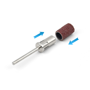 100 unidades/caja de bandas de lijado para uñas con mandril, herramienta para eliminar esmalte en gel, utilizada en máquinas de taladro para uñas - Product Image 4