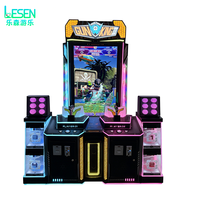 Machine de jeu vidéo de tir simulateur de divertissement à monnayeur, 2 joueurs, type Gun King, pour centres de jeux