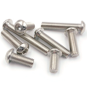Tornillos de Cabeza Redonda Plana con Hexágono Interior M6, Grado 10.9, DIN7380, Fijaciones Metálicas de Alta Resistencia, Tornillos Autorroscantes de Acero al Carbono - Product Image 1