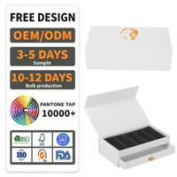 Custom Size Flip <strong>Top</strong> Rigid Gift Box With Drawer Paper Box EVA Foam Insert Custom Logo Printed Multi Slot Storage Packaging Box