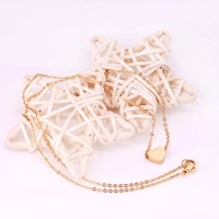 Ason Bijoux Simple Mode Amour Collier En Acier Inoxydable Coeur Pendentif Collier Pour Femmes