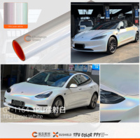 Film de protection de peinture TPU à changement de couleur 1,52 x 15 m 7,5 mil, film de protection automobile effet diamant cristal auto-réparant, protection UV IR