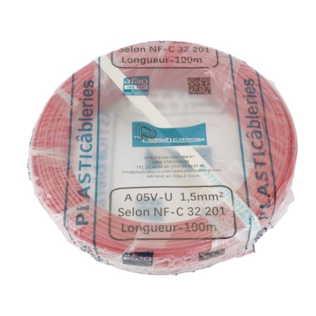 Wholesale Cote D'Ivoire Cheap Power Cable 1.5MM PLASTIC CABLE ELECTRIC Wiring 100M