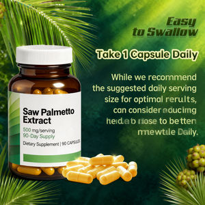 Cápsulas de Extracto de Saw Palmetto de 500 mg para la Salud de la Próstata Masculina, <span class=keywords><strong>Bloqueador</strong></span> de DHT, Apoyo a la Función Urinaria - Product Image 4