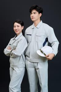Vietnam New Top FMF Women's Grey & Navy Long-Sleeve <b>Apparel</b> & <b>Accessories</b> Safety Workwear Set - Product Image 5