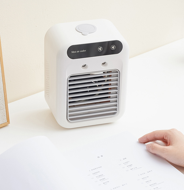 2024 Portable Evaporative Air Cooler Mini Fan Personal Air Conditioner Spray for Room Office Garage Outdoor Use USB/Electric