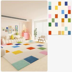 Alfombra Minimalista de Imitación de Cachemira Wan Xinlong, Rectangular, Diseño de Ondas Estrelladas 01, Agradable al Tacto, Fácil de Cuidar, Decoración para Sala de Estar y Sofá - Product Image 3