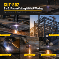 Authentique JUBA Nouveau CUT-80Z 380V Coupeur plasma à onduleur DC à cycle de service élevé/MMA avec compresseur d'air intégré