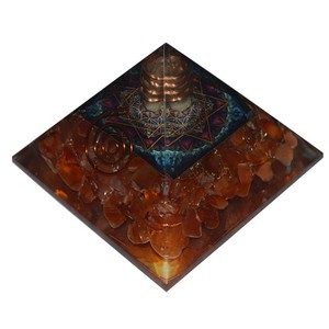 Pirámide de Orgonita de Cornalina al por Mayor |   Generador de Energía de Orgón con Cristales Curativos Personalizados |   Suministros de Meditación de Chakras al por Mayor para Empresas - Product Image 1