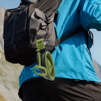 Gobelet pliable portable de grande capacité en silicone liquide 580 ml, anti-fuite, réutilisable, unisexe, pour les voyages en plein air et l'alpinisme