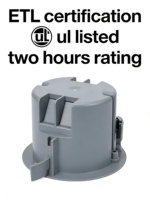 Boîtier de jonction électrique mural non métallique en PVC bleu homologué ETL, IP55, EL, américain, 18 pouces cubes, pour interrupteur et prise, OEM