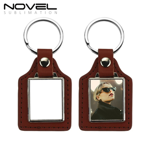 Portachiavi in Metallo e Pelle PU Personalizzabili come Regali, Portachiavi DIY con Anello in Metallo Resistente - Product Image 6