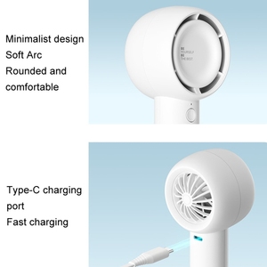 Dropshippng Couleur: Marron <span class=keywords><strong>JisuLife</strong></span> FA42 Petit ventilateur turbo portable rechargeable, 2000mAh - Product Image 5