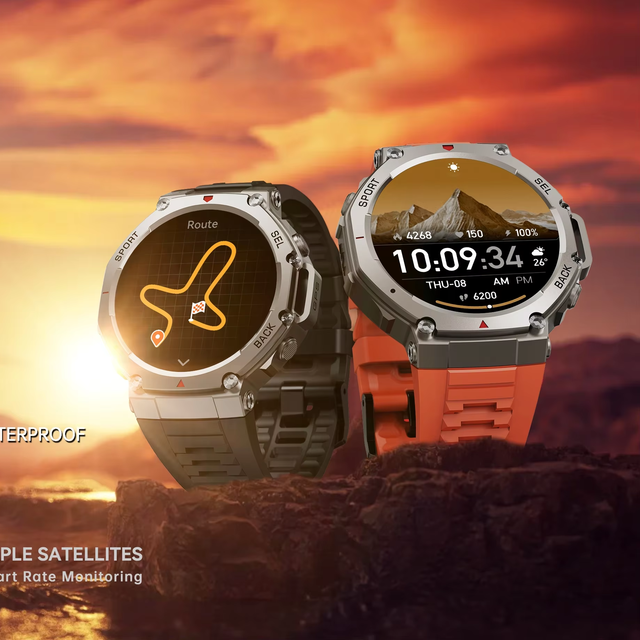 5ATM Swimming Waterproof 2024 Smart Watch GPS Sports Watch DM58 Drop Resistant AMOLED Rugged Android Smartwatch for Men Sports