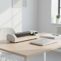 Plastifieuse Métallique A3 A4 A5 à 4 Rouleaux, Machine à Plastifier à Chaud et à Froid avec Fonction Inverse pour Documents de Bureau (Vente en Gros)