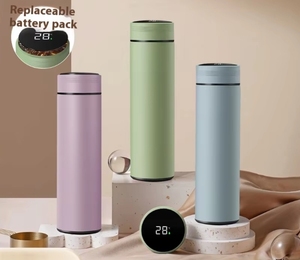 Smart Drink War LED Température Isolé 500ml <span class=keywords><strong>Bouteille</strong></span> D'eau 304 En Acier Inoxydable Thermos Tasse pour Chaud et Froid Cadeaux D'affaires - Product Image 6