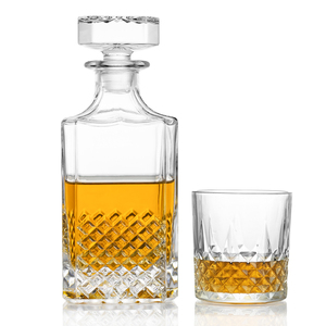 가정용 새겨진 와인 잔 맞춤 선물 상자와 맞춤형 디자인 위스키 디켄터 세트 - Product Image 4